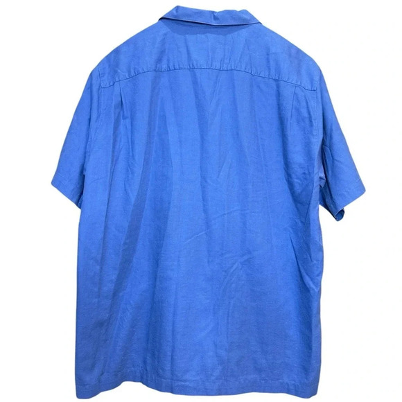 Daniel Cremieux Blue Short Sleeve Button down Size Large - Picture 2 of 3